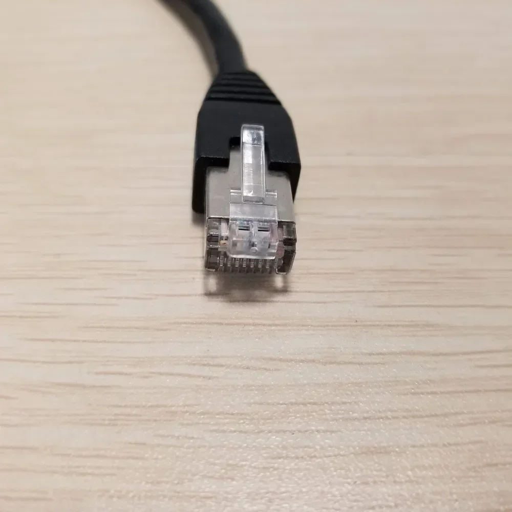 Macho da montagem RJ-45 rj45 cat5 do painel do fechamento do parafuso ao cabo de rede fêmea dos ethernet da extensão 1m