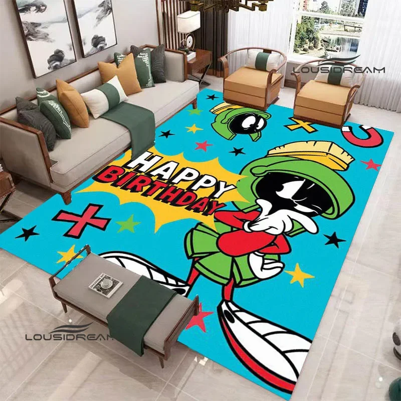 Marvin The Martian cartoon print carpet Non -slip carpet Yoga mat door mat photography props kitchen mat area rug birthday gift