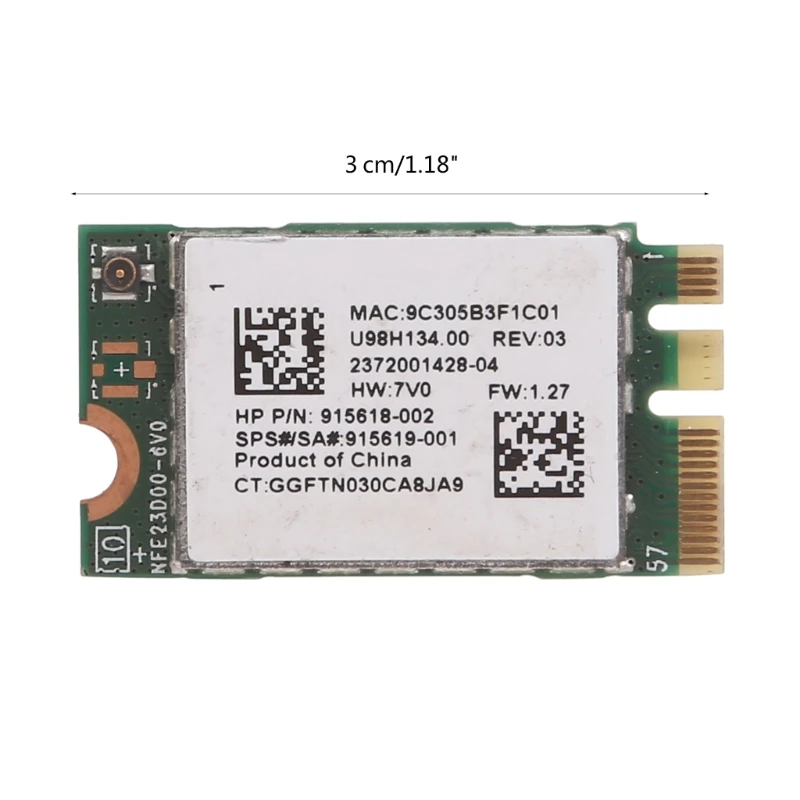 สำหรับ Realtek RTL8723DE NGFF M.2 โมดูลไร้สายการ์ดเครือข่าย 300Mbps การ์ดอะแดปเตอร์ไร้สายสำหรับ 915619-001 915618-002 dropship