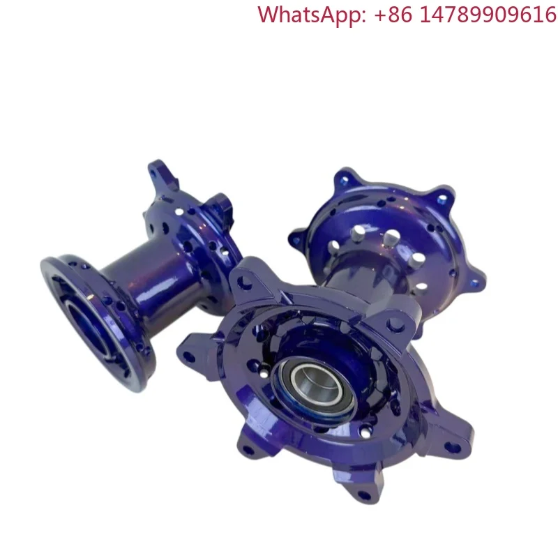 Blue Purple Painted CNC Forged Aluminum Alloy Wheel Hub Universal Motorcycle Accessories Supermoto Custom Color High Performance
