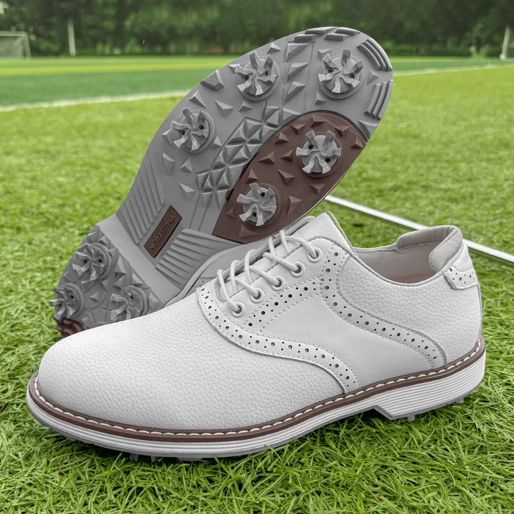 Zapatos de Golf de lujo para hombre, calzado de Golf profesional, zapatillas deportivas para hombre, zapatillas de gimnasio antideslizantes