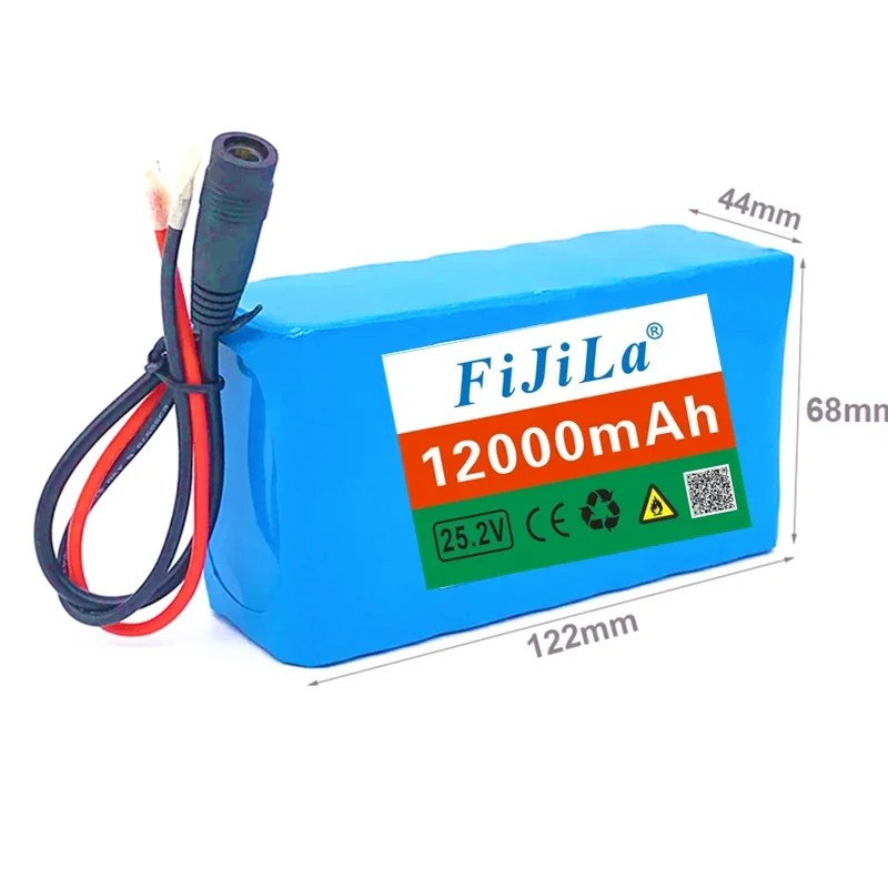 6s2p 24V 12.0 Ah 18650 Lithium Ion Battery 25.2 V 12000mAh Electric Bike Moped    with BMS+ Charger