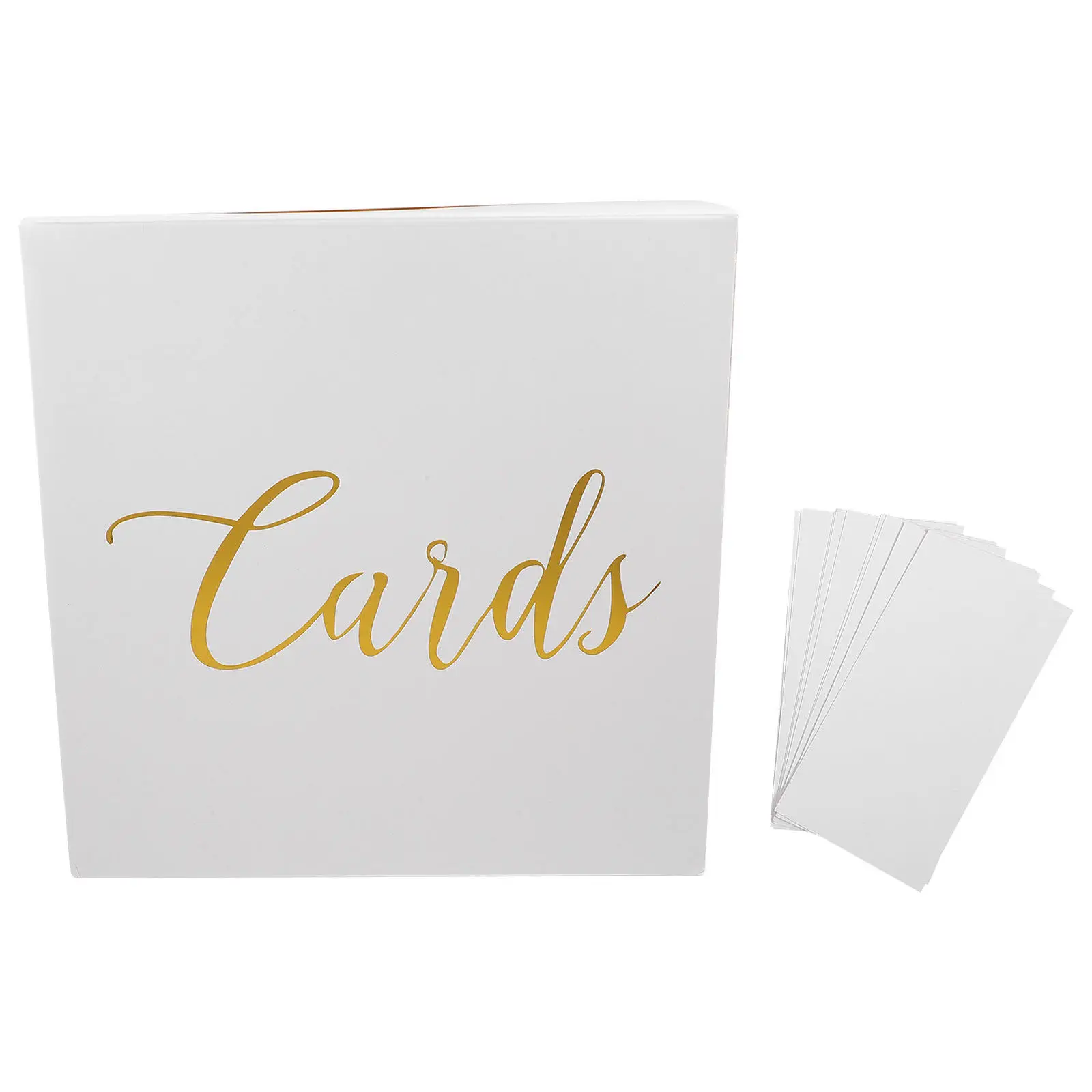 1Set Wedding Card Box Reusable Paper Money Gift Box for Wedding Ceremony Cards Envelopes Thank You Notes Graduation Shower view 3