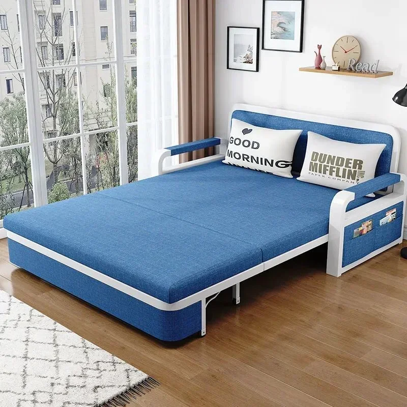 Multi-Function Foldable Sofa Bed Living Room Small Apartment Double Three Dual-Use Sofa Bed