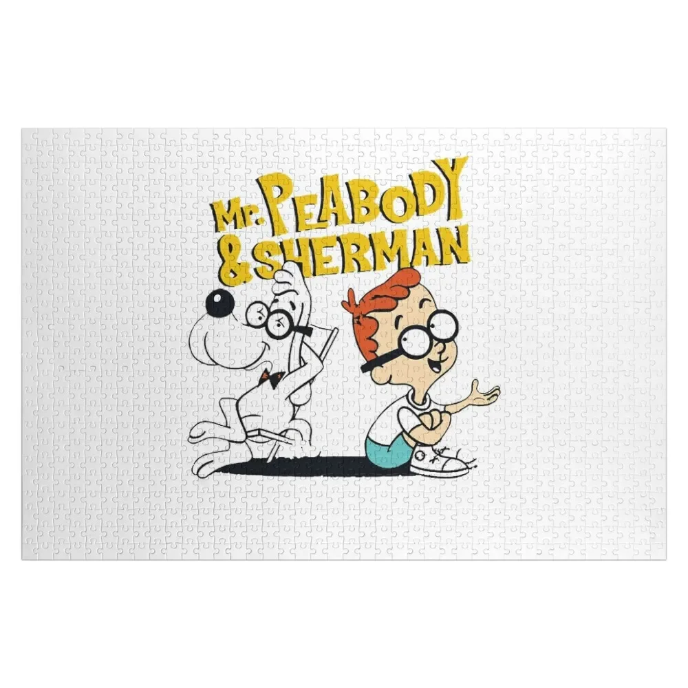 

Retro Vintage Mr Peabody And Sherman Love You Jigsaw Puzzle Jigsaw For Kids Works Of Art Customs With Photo Puzzle