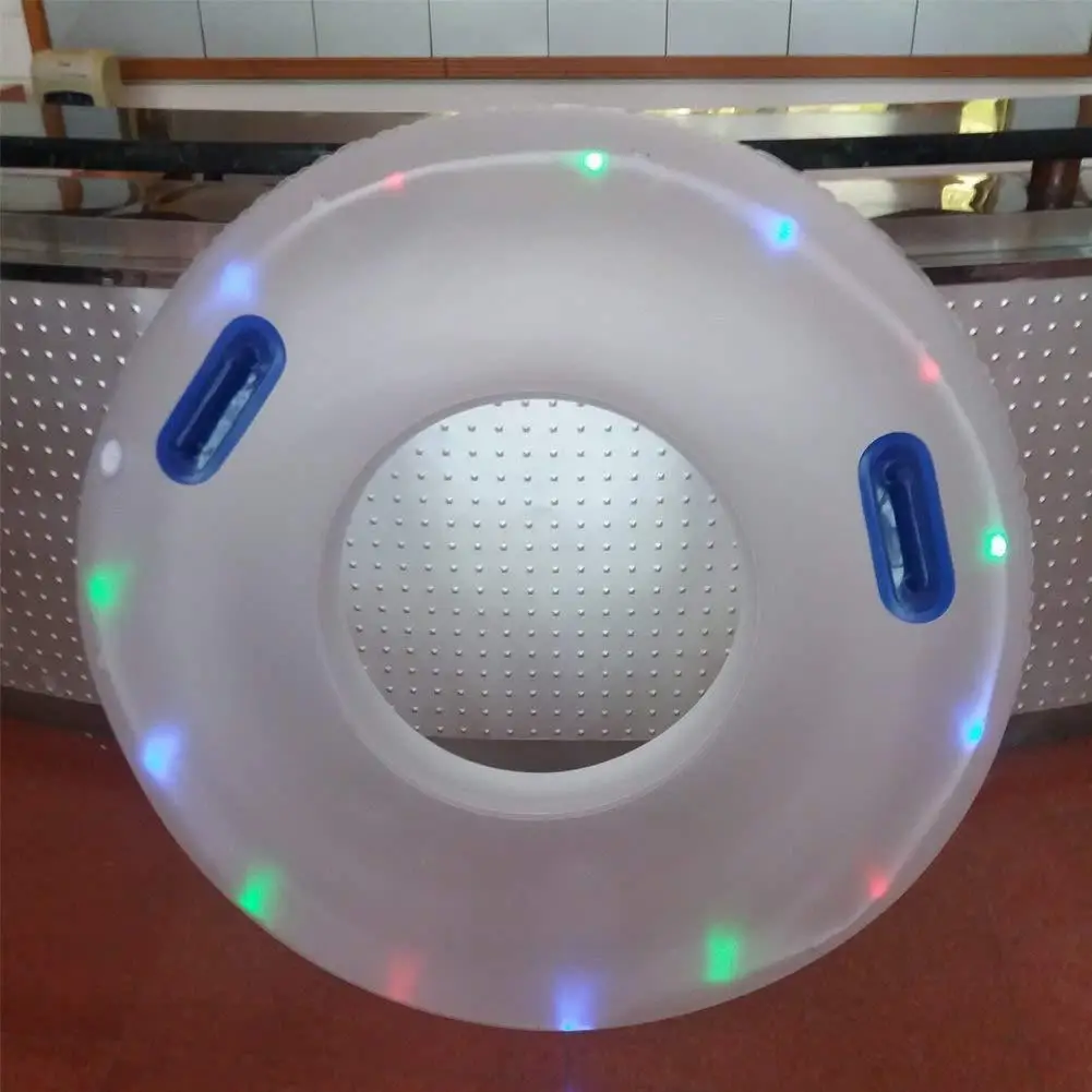 

Надувной плавательный круг со светодиодами для бассейна, светящийся, мигающий, оптом, со склада завода