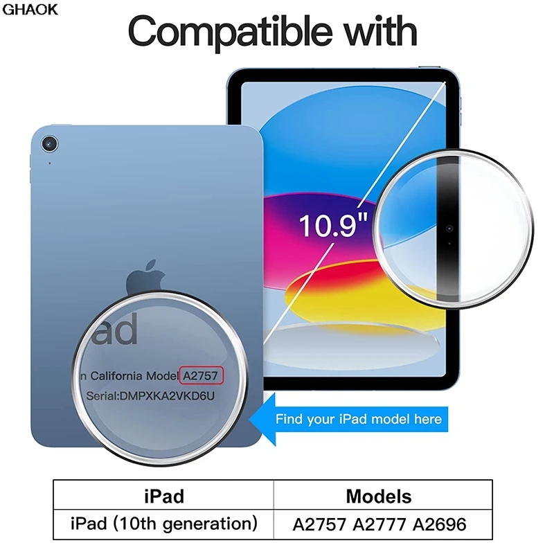 For iPad 10th Gen 10.9 Inch Tempered Glass Screen Protector IPAD 10 10.9