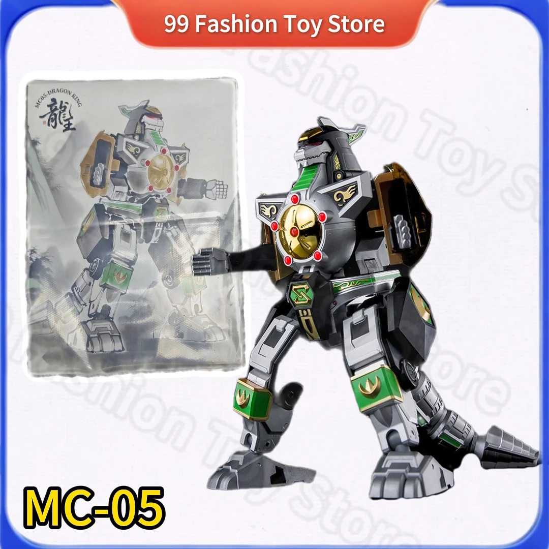 

In Stock Lucky Cat MC-05 MC05 Black Beast Lord Beast King Mighty Morphin Power Rangers Megazord Transformation Toys Action Gifts