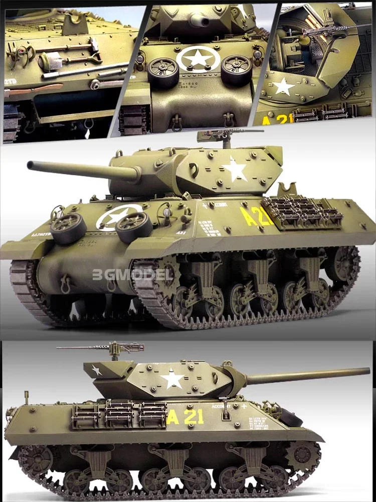 Academy 13288 1/35 US Army M10 GMC 1944 Normandy Invasion 70th Anniversary Assemble Scale Plastic Model Kit
