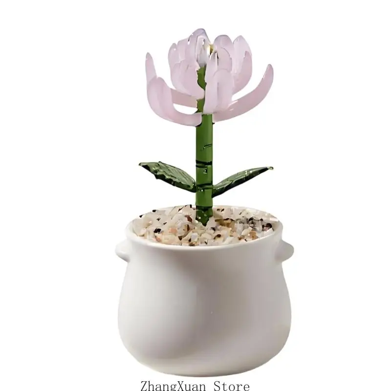 Künstliche Blumendekoration mit weißem Topf für die Präsentation Eingangstisch, 3 x – Detail 9