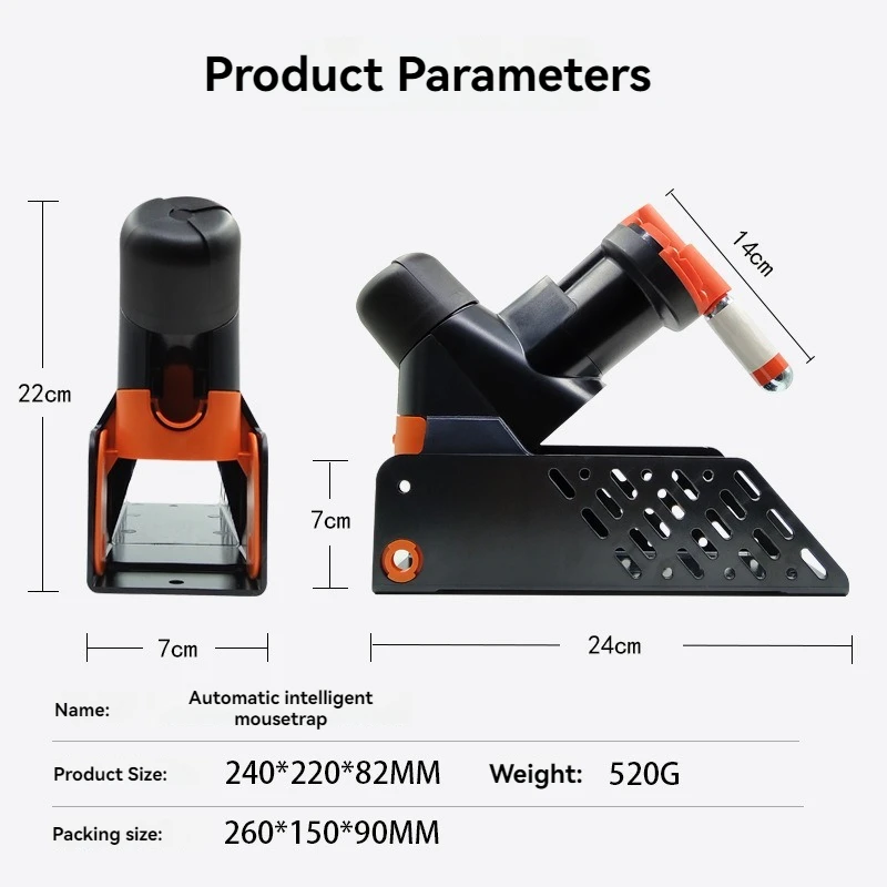 Mousetrap, Fully Automatic Continuous Intelligent Rodent Control Device, Powerful Rodent Driving And Trapping Cycle, Mousetrap (