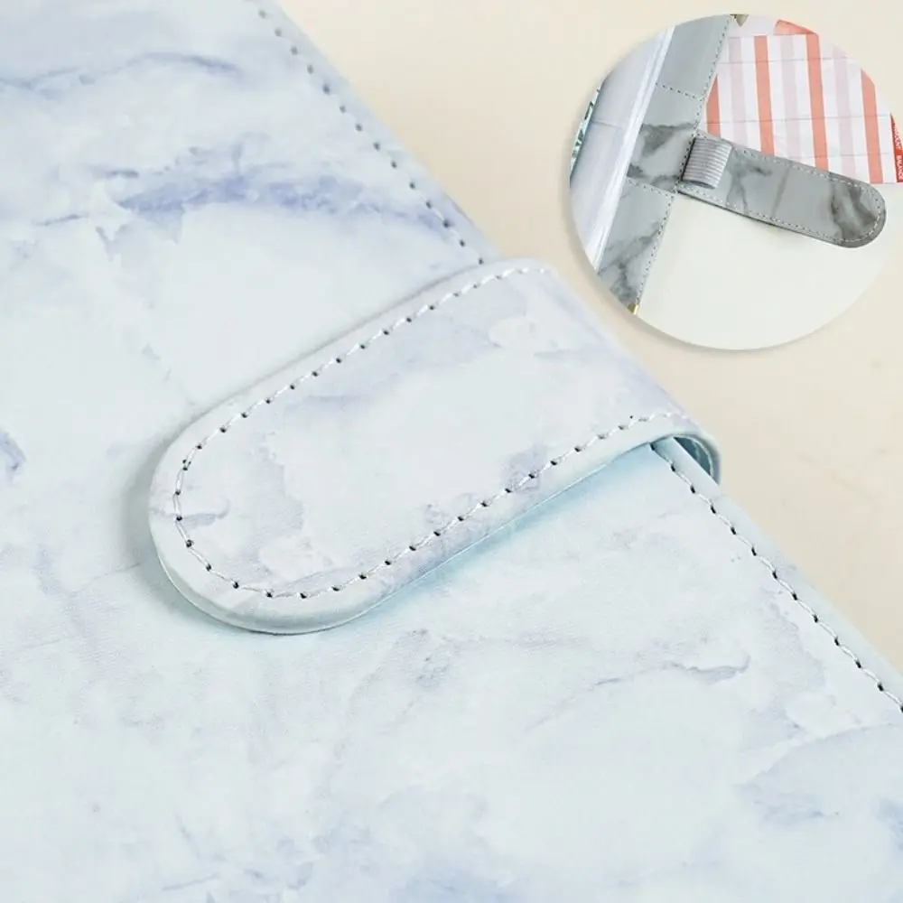 مجلد توفير المال الرخامي المحمول من البولي يوريثان مقاوم للماء مقاس A6 مع كتاب الميزانية النقدية الواقية للاستخدام المنزلي