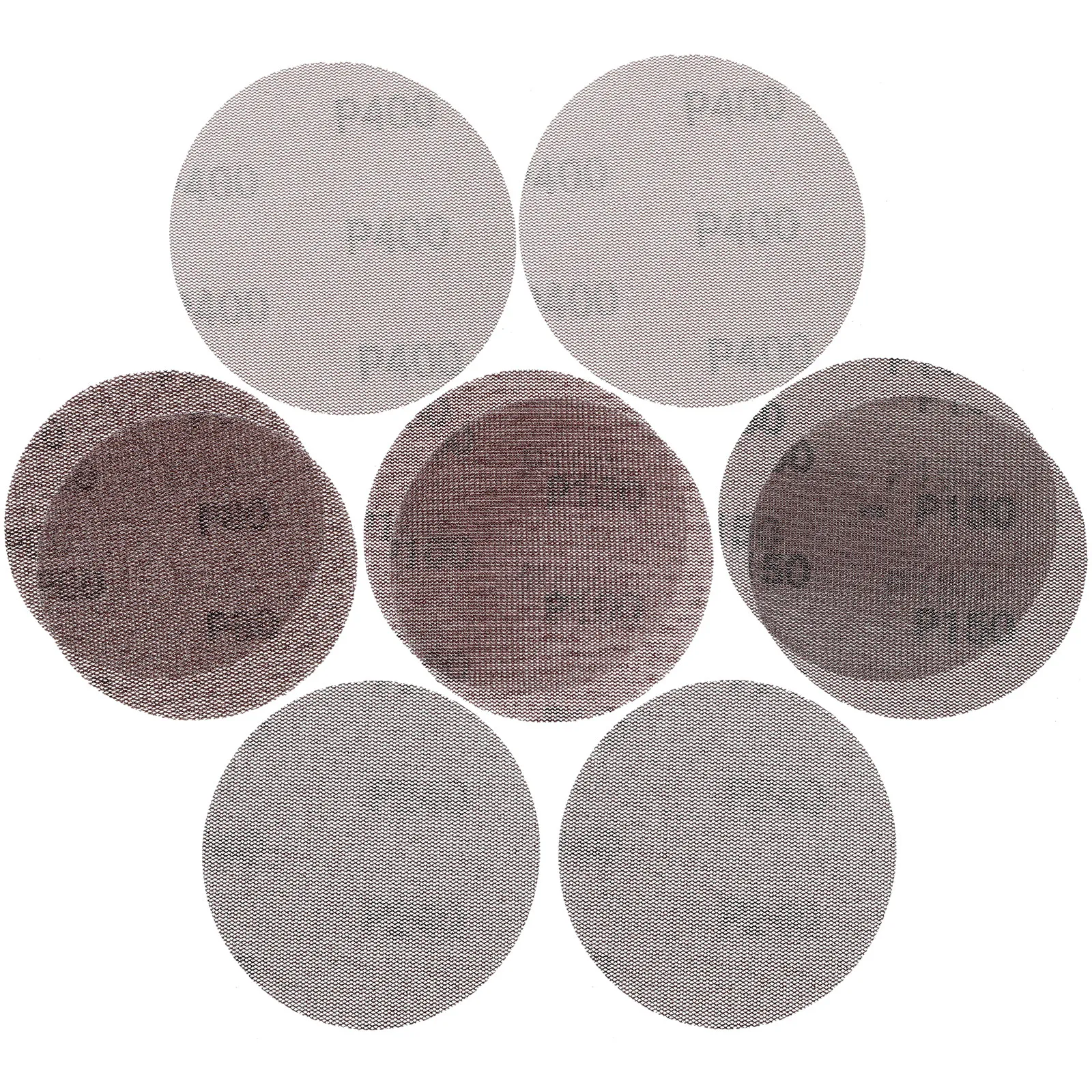 40Pcs Anti-Clog Sandpaper Mesh Assorted Dry Sanding Pads for Wood Furniture Polishing Sanding Sheets Dry Sandpapers