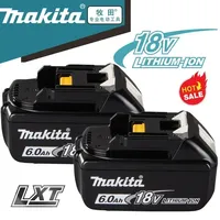 100%Original Makita 6Ah/5Ah/3Ah for Makita 18V Battery BL1830B BL1850B BL1850 BL1840 BL1860 BL1815 Replacement Lithium Battery