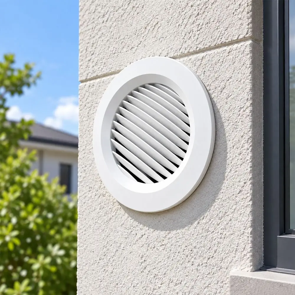 Adjustable Round Air Vent Rotatable Louvers Ceiling Vent Grille Exhaust Vent Cover Air Conditioning Outlet