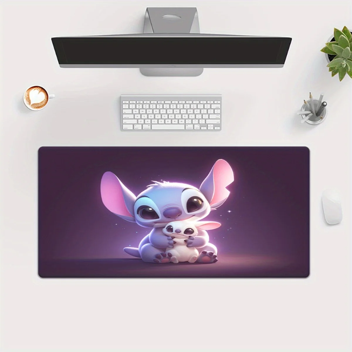 

1pc Disney Lilo & Stitch, Stitch HD Printed Pad for Desk, Multi Functional XXL Mousepad, Keyboard Gaming Mouse Mats, Office Comp