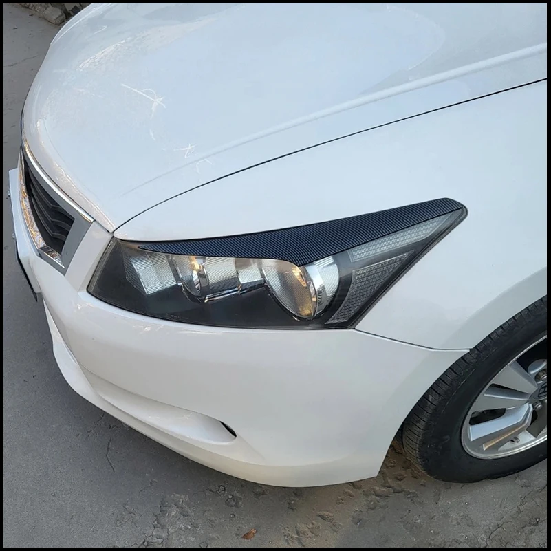 For Honda Accord 8th 2008-2012 Headlight Eyebrow Eyelid Cover Trim Decorative Frame Auto Accessories