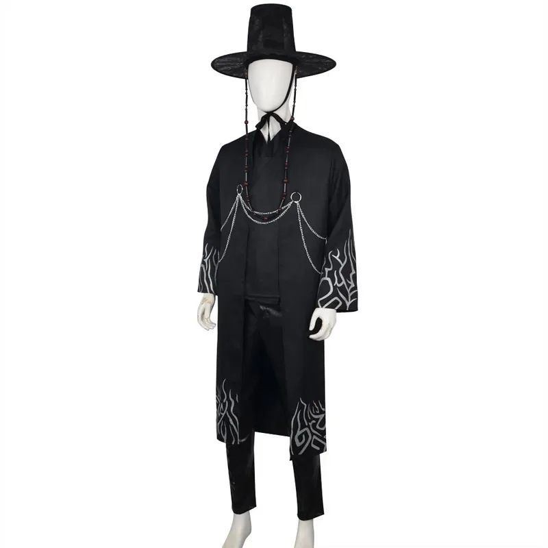 

Jinu Cosplay Anime Demon Hunter Saja Boys Baby Abby Mystery Romance Kpop Group Singing Korea Style Man Hat Black Y2K Suit gh;0