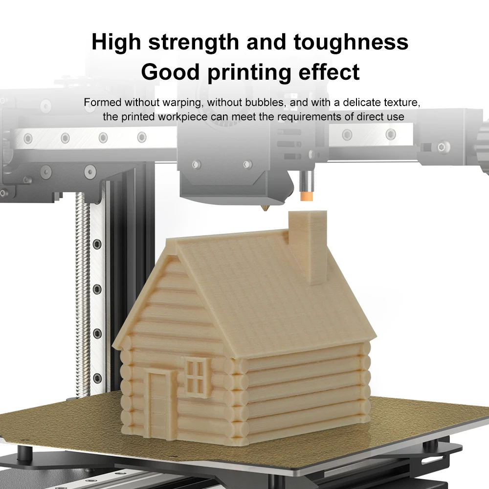 Imagem -04 - Printer Filamento de Madeira Material de Impressão Ecológico sem Bolha Não Tóxico Pla 1.75 mm 1kg 1.75 mm Kingroon3d