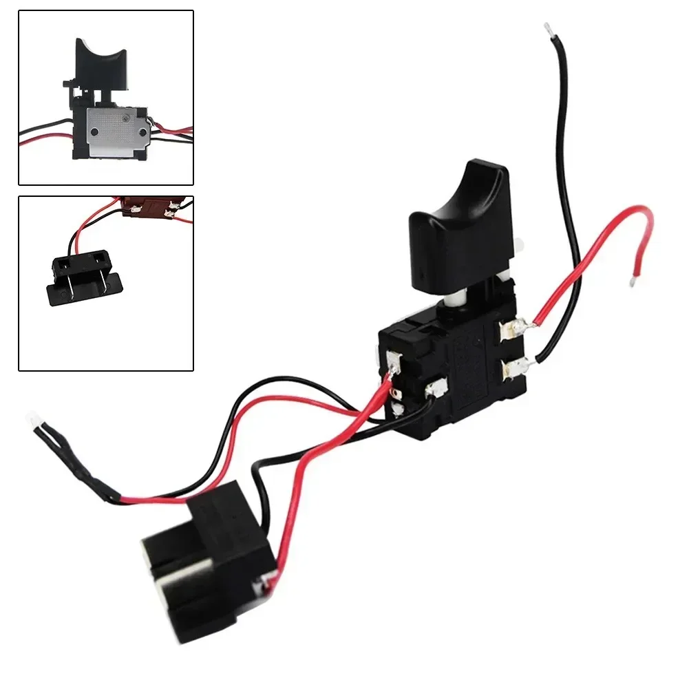 Imagem -02 - Bateria de Lítio dc 12 14.4 18v 12a Furadeira sem Fio Controle de Velocidade Interruptor de Gatilho Velocidade da Luz Botão de Pressão