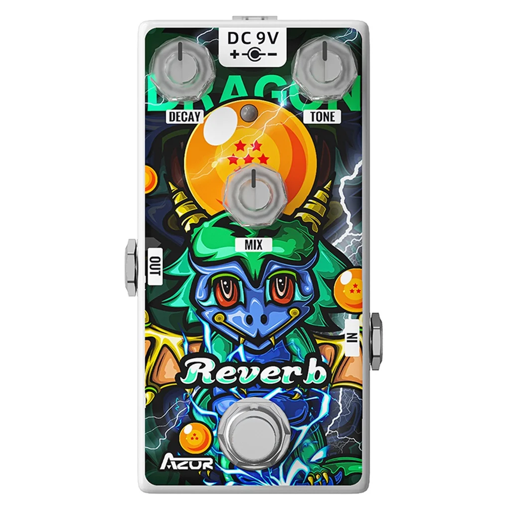 

12 Zodiac Series AZOR AP-509 Dragon Reverb Guitar Pedal Effect Reverb Mini Pedal Good Quality Guitar Accessories Guitar Effects