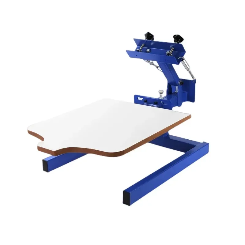 54X45CM 1 Station Silk Screening Screenprint  Press Screen Printing Machine Adjustable Tension for T-Shirts DIY