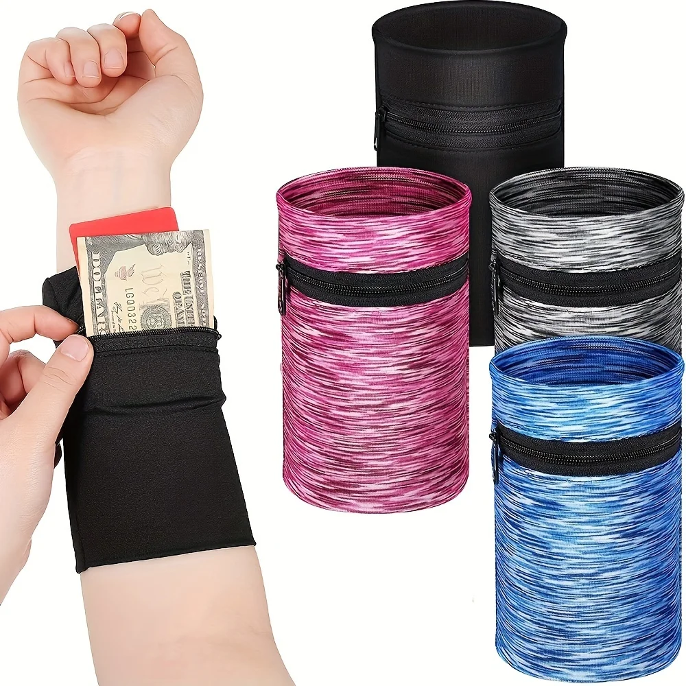 Handgelenktasche mit Reißverschluss, atmungsaktive Armtasche fürs Handy, Mini-Geldbörse für Sport und Outdoor-Laufen