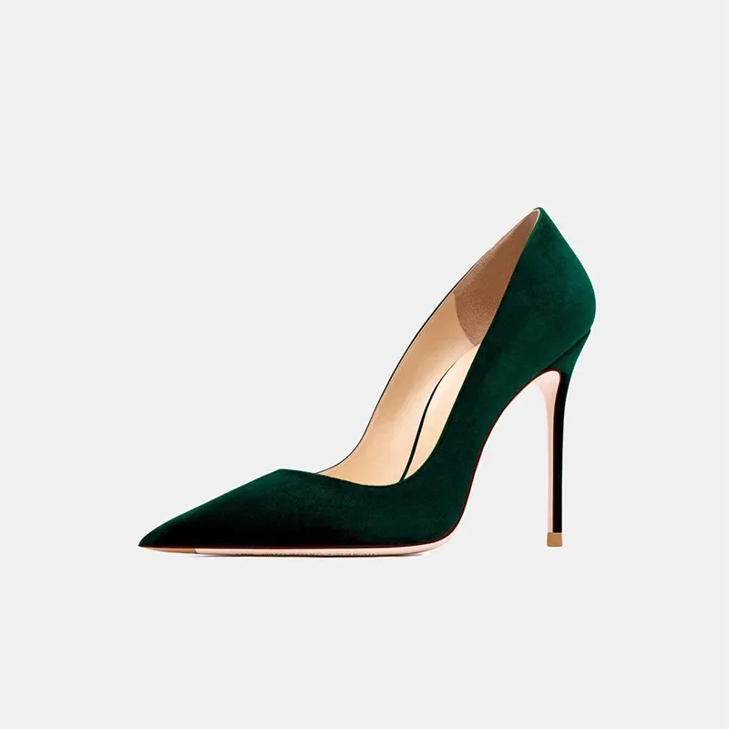 

New Black Winter Shoes Fashion Women High Heels Ladies Party Shoes Pointed Toe Sheepskin Linning Material Elegant Girls Pumps