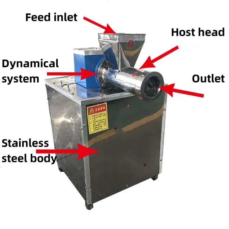 Industrial 80kg/h High Efficiency Automatic Noodle Macaroni Spaghetti Maker Machine Pasta Extruder Making Machine