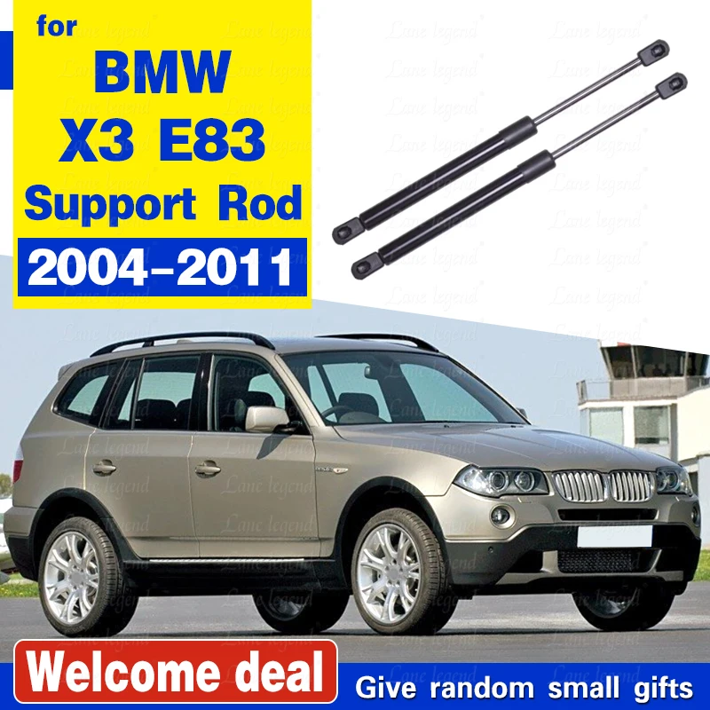 2x For BMW X3 E83 2004-2011 Front Bonnet Hood Gas Spring Shock Struts 51233400352 Struts Lift Supports Dampers Support Rod