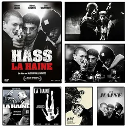 La Haine 1995 Movies Prints The Hate Vintage Poster French Crime Drama Film Wall Art Picture Canvas Painting Bedroom Home Decor