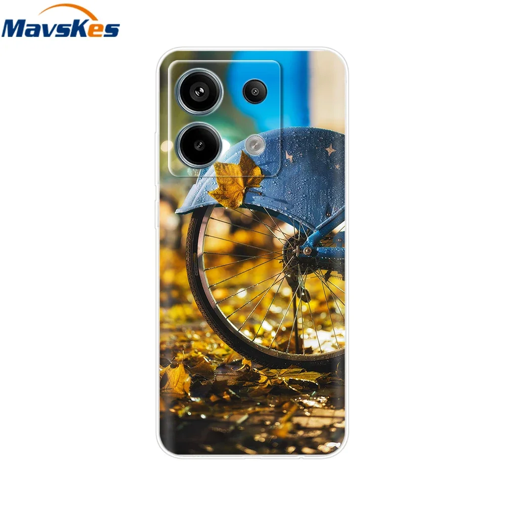 For Xiaomi Redmi Note 13 Pro 5G Case Cute Love Heart Silicon Soft Phone Cover For Redmi Note 13 5G Coque Redmi Note13 Case Clear