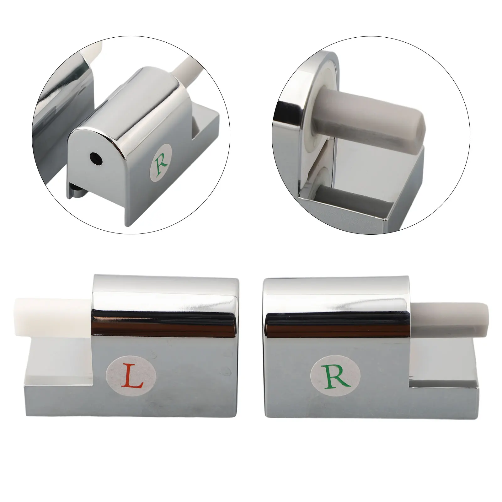 2pcs Toilet Lid Hinges Toilet Soft Close Hinges Fixing Connector Toilet Cover Slowly Lowering Replacement Parts Home Hardware