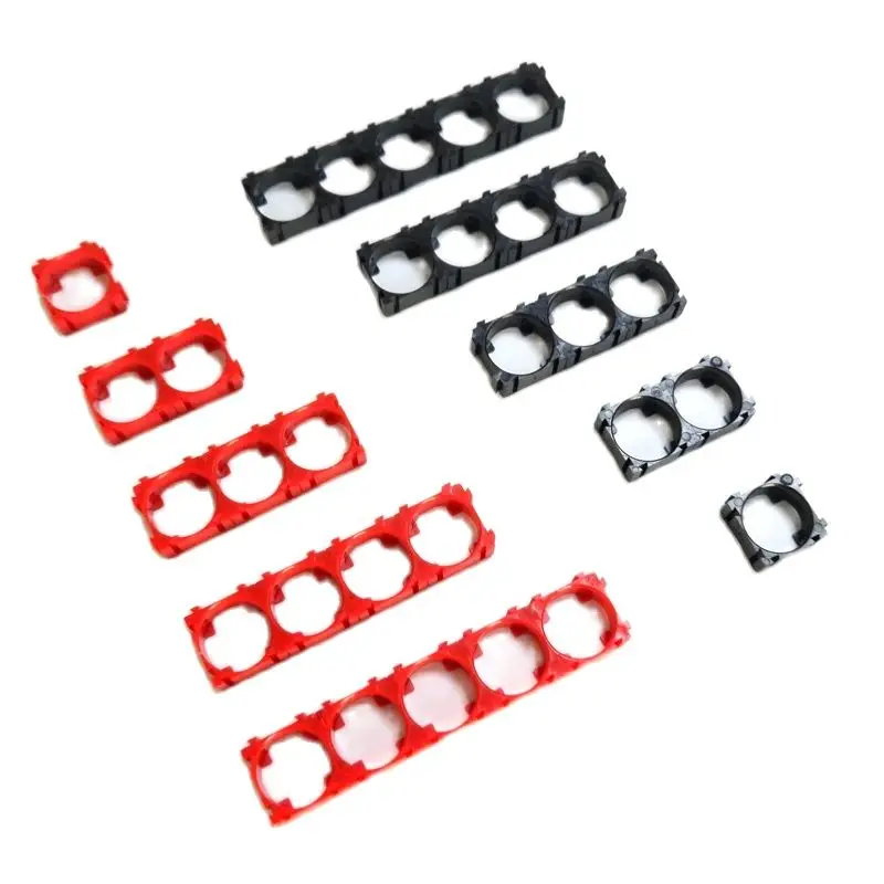 50 Pieces 18650 1P Lithium Battery Holder Safety Anti Vibration Cylindrical Cell Plastic Bracket