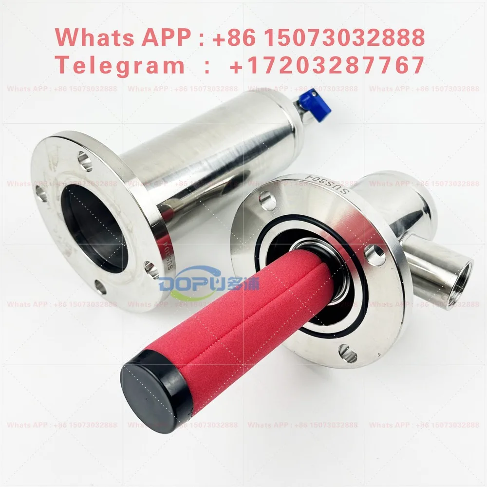 Stainless Steel Gas Precision Filter, High Efficiency Oil Water Separator with Sterilization Function for Compressed Air & Argon