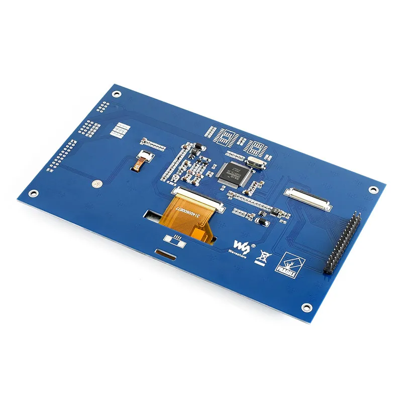 8080 Interface MCU 7-inch Capacitive Touch Screen TFT Display with I2C Interface, 5-Point Touch