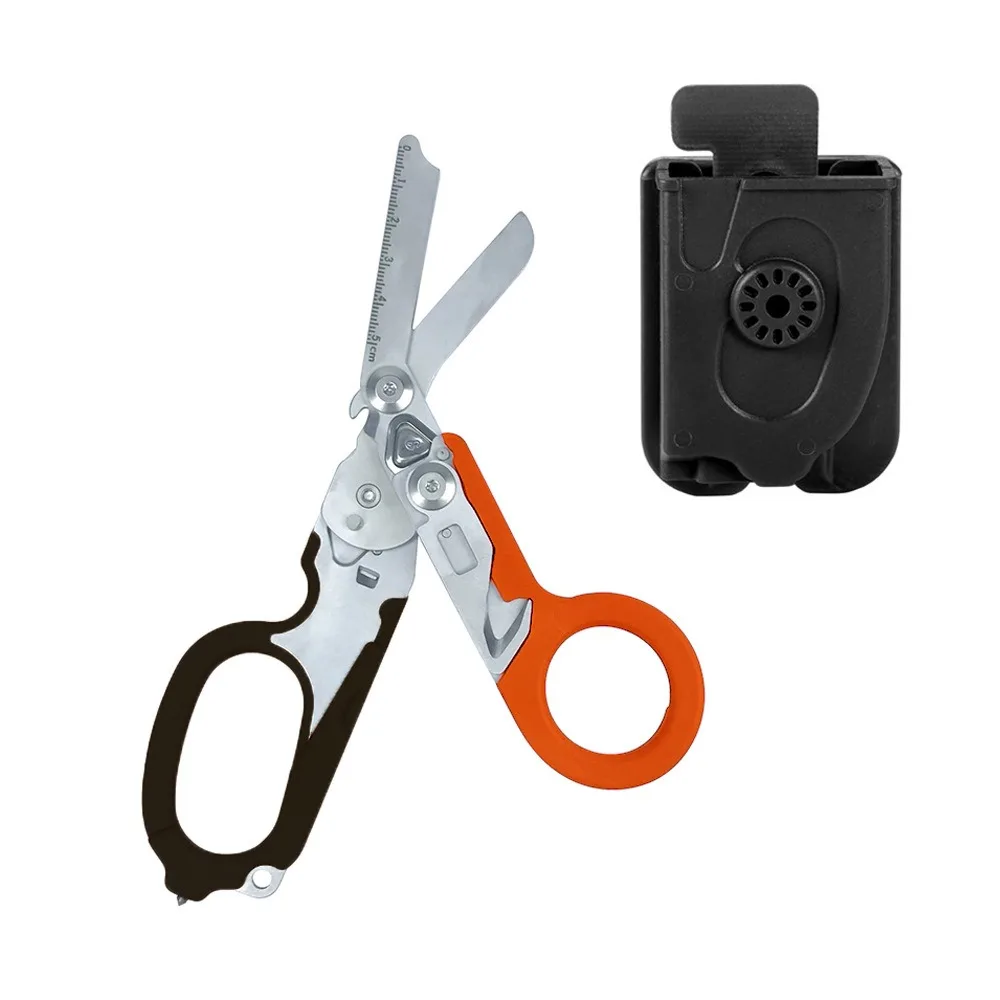 NONE Taktische Medizinische Schere Notfall Rettung Schere Erste Hilfe Kit Raptor Schere Faltbare Zange Outdoor Survival EDC Werkzeug Ausrüstung 7