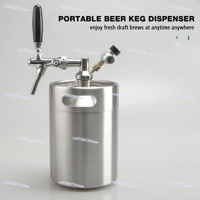 304 Stainless Steel Portable Craft Fresh Beer Pressurized Air Hair Kit Beer System Adjustable Faucet