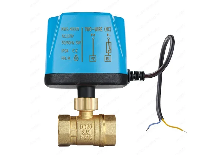 

1/2" 3/4" 1" Normally Closed/Open Motorized Ball Valve 220V 12V 24V 2-Wire Brass Electric Ball Valve Replace Solenoid Valve