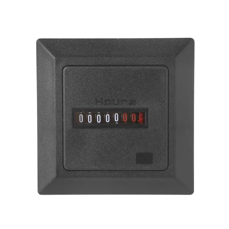 Accurate HM-1 Timer Square Counter Digital 0-99999.9 Hour Meter Hourmeter Gauge 0.3W AC220-240V / 50Hz DropShipping