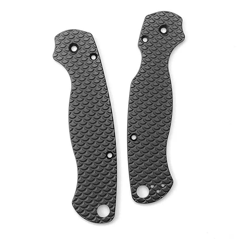 1 Pair Aluminum Alloy Knife Handle Scales for Spyderco C81 Para 2 Folding Knives