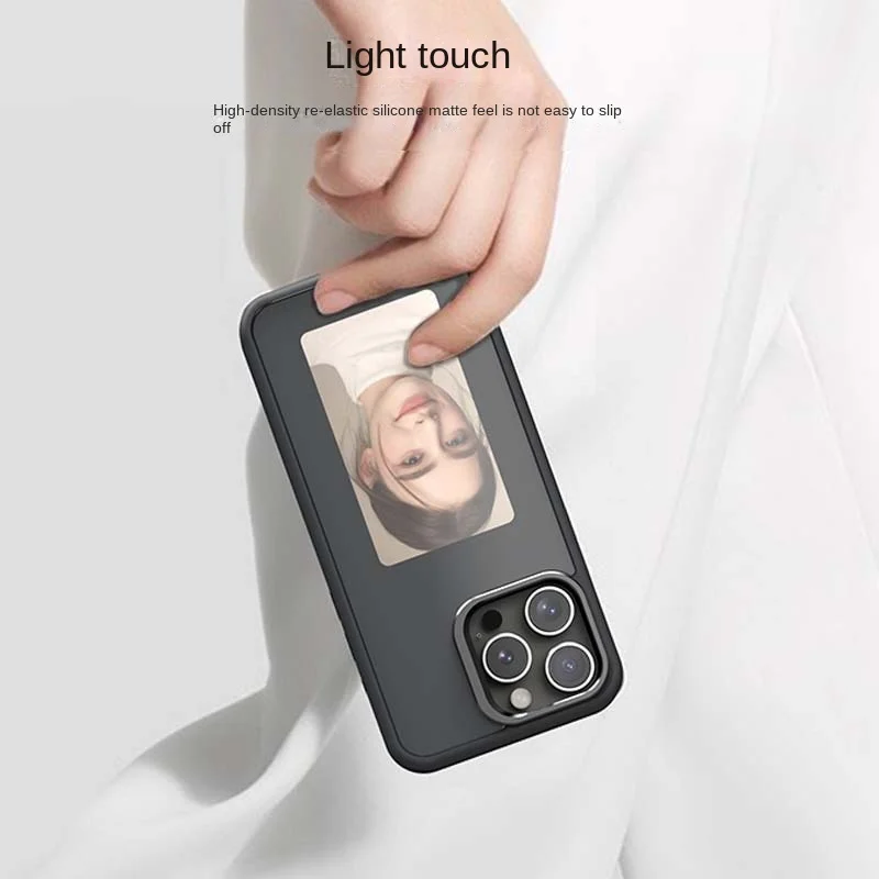 DIY E-Ink Screen NFC Function Phone Case Four Color Display Wireless Transmission 3.7-inch Screen for Iphone 13/14/15