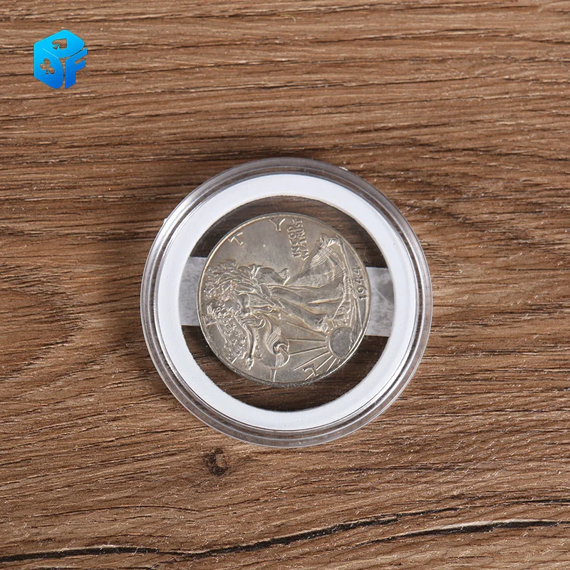 Gravity Flipper Coin ( Walking Liberty Half Dollar ) Magic Tricks Special Magnetic Butterfly Coin Money Magic Accessories Stage