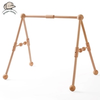 1Set Play Gym Frame Baby Activity Wooden Fitness Frames Play Gym Mobile Baby Room Decoration Newborn Baby Accessories Rattle Toy