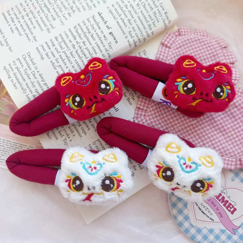 2Pcs Cartoon Snake Year Hair Clip Cute Animal Hairpin For Women Girls Sweet Bangs Hair Clip Versatile Hair Accessories Gifts