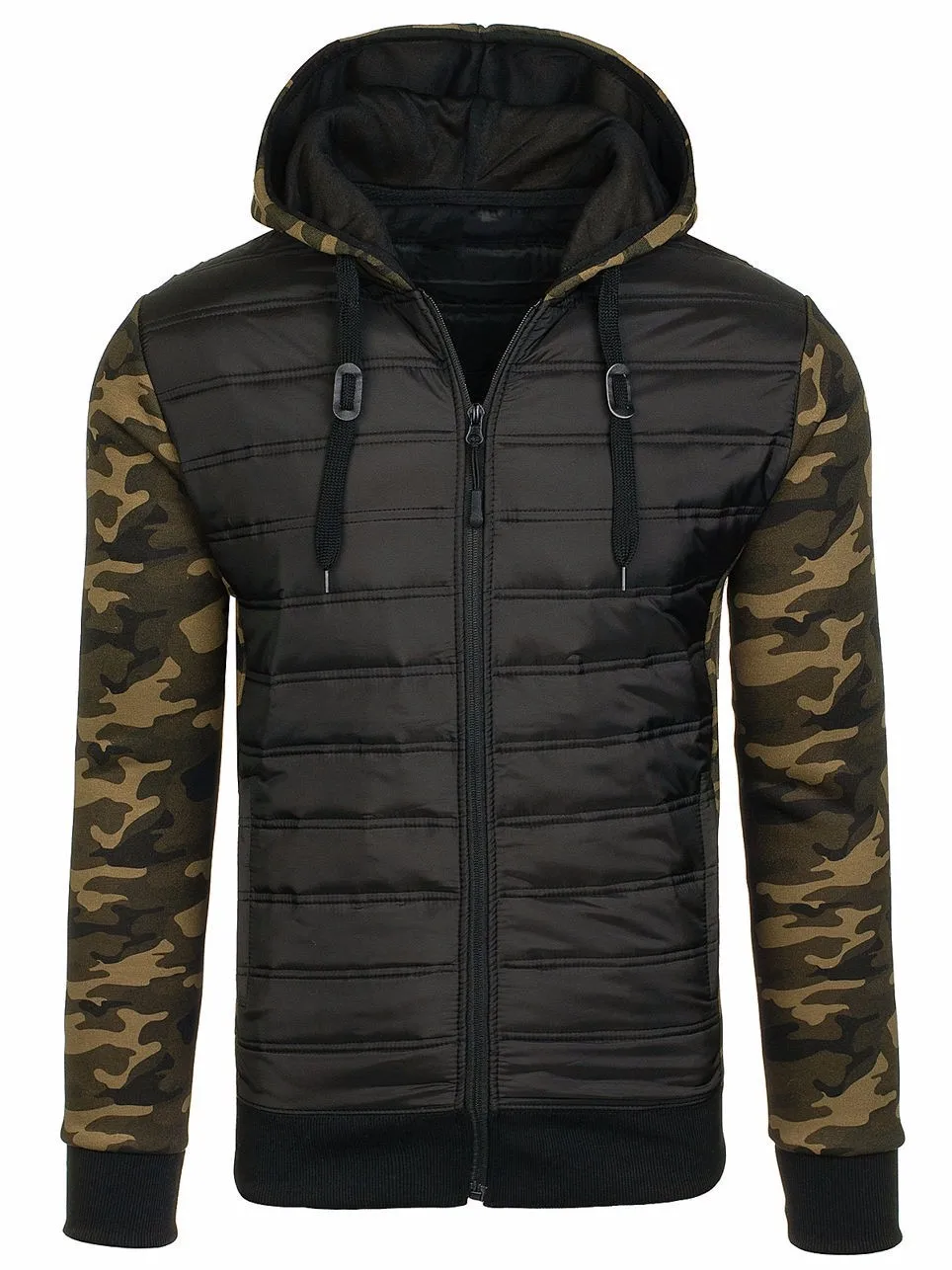 Winter Camouflage Jacket Men Casual Hoodies Warm Hooded Overcoat Male Army Patchwork Bomber Jackets Men Clothing 2023 Outwear