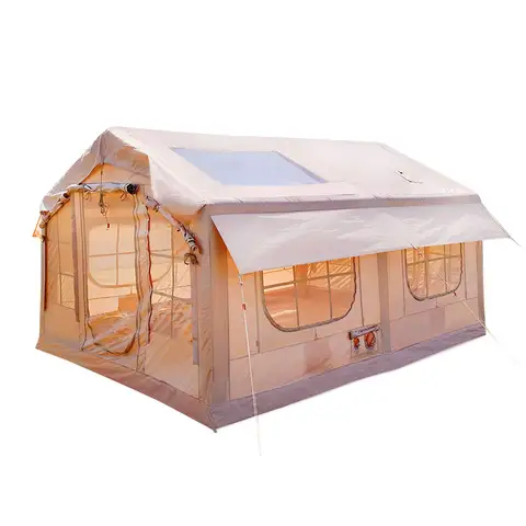 아이순스 에어텐트 천창형 13.5평 옥스포드재질 감성캠핑 텐트 7-8인용거실형