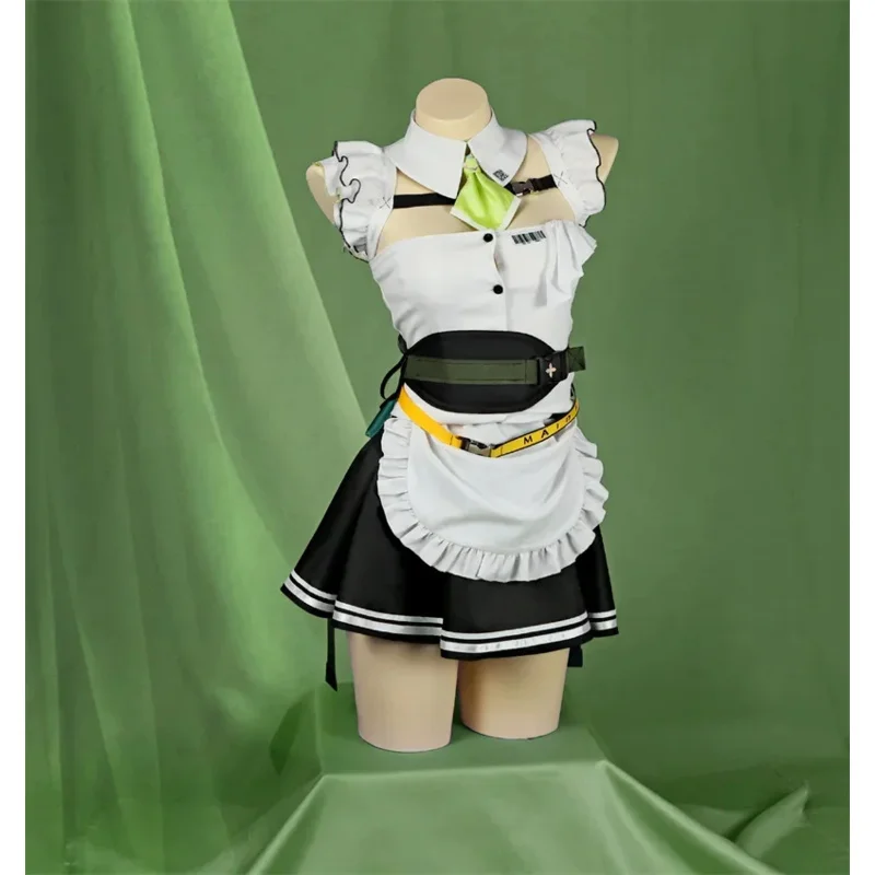 qq38Nikke Die Göttin des Sieges Spiel Nikke Cosplay Soda Sexy Maid Uniform Kostüm Perücke Halloween Karneval S