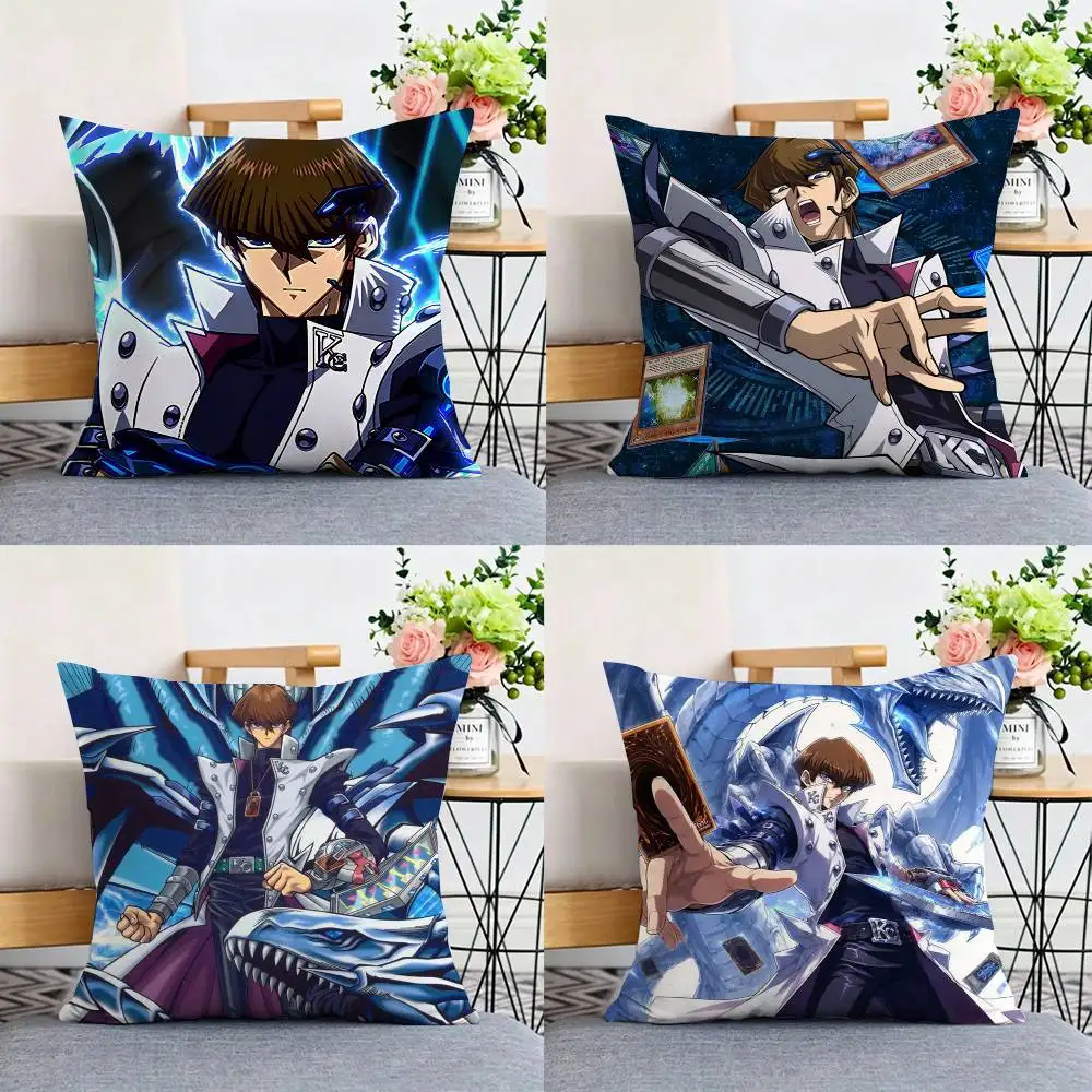 Anime Yu-Gi-Oh Seto K-Kaiba Pillow Case for Sofa Living Room Home office Decor Protective Cover