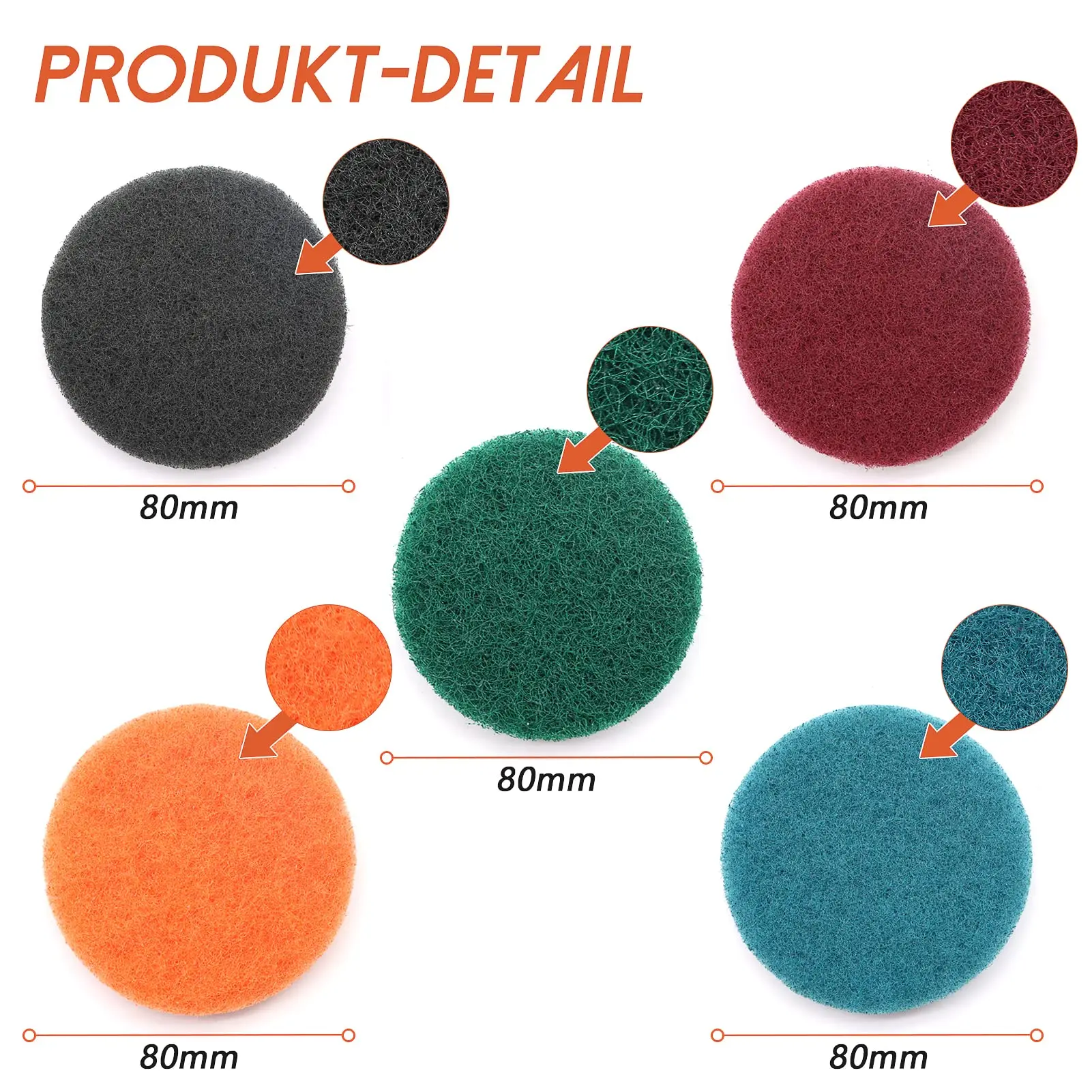 3 Inch Sponge Polishing Pad Scouring Pads Buffer Wool for Car Polisher Headlight Restoration Waxing Buffing Cleaning-11pcs set